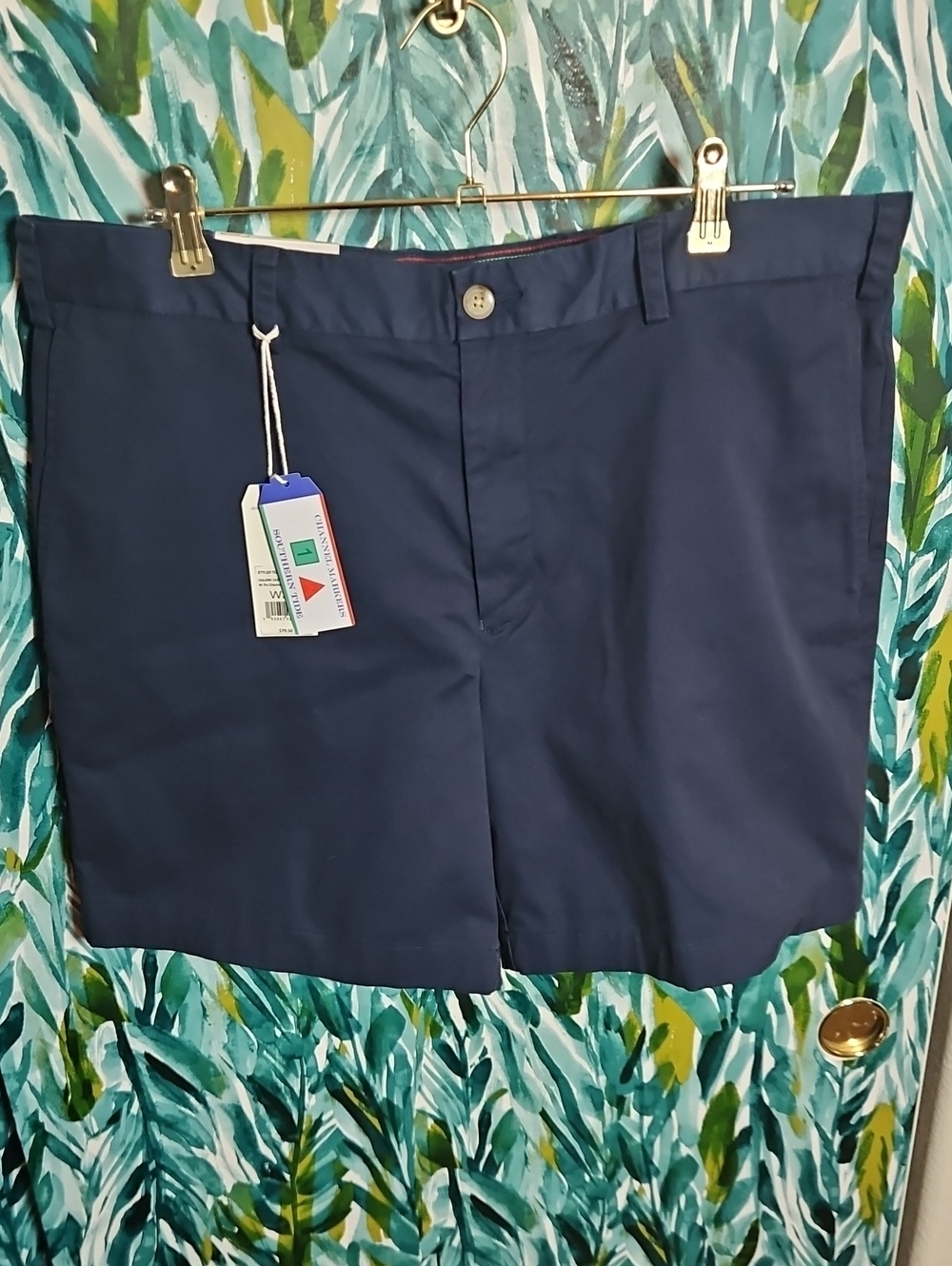 Southern Tide Navy Men's Channel Marker Shorts 7" Inseam - Size 38 - NWT